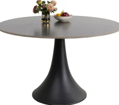 Stół Grande Possibilita Ø120 Cm Czarny - Blat Marmur