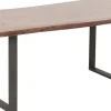 Stół Harmony Walnut 160x80 Cm Akacja Nogi Stalowe