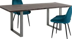 Stół Harmony Walnut 160x80 Cm Akacja Nogi Stalowe