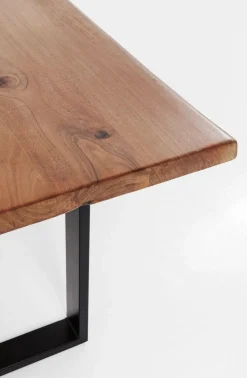 Stół Harmony Walnut 180x90 Cm Akacja Nogi Stalowe