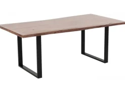 Stół Harmony Walnut 160x80 Cm Akacja Nogi Czarne