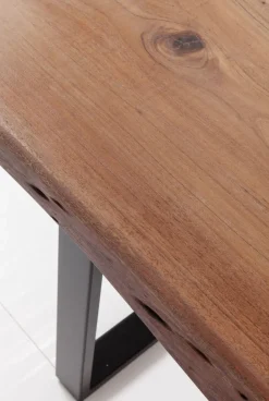 Stół Harmony Walnut 160x80 Cm Akacja Nogi Czarne