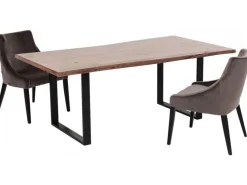 Stół Harmony Walnut 180x90 Cm Akacja Nogi Czarne