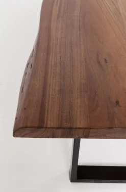 Stół Harmony Walnut 160x80 Cm Akacja Nogi Chromowe Matowe
