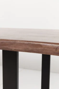 Stół Harmony Walnut 160x80 Cm Akacja Nogi Chromowe Matowe