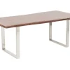 Stół Harmony Walnut 200x100 Cm Akacja Nogi Chromowe Matowe