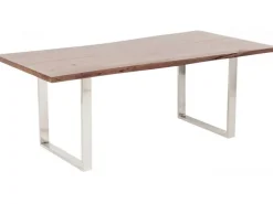 Stół Harmony Walnut 200x100 Cm Akacja Nogi Chromowe Matowe