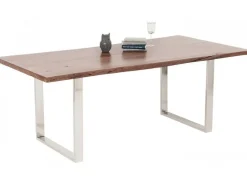 Stół Harmony Walnut 200x100 Cm Akacja Nogi Chromowe Matowe