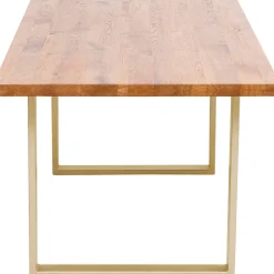 Stół Jackie 160x80 Cm Dąb - Nogi Złote