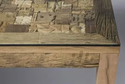 Stół Memory 160x80 Cm Drewniano-szklany