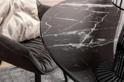 Stół Solo Marble ∅110x76 Cm Czarny