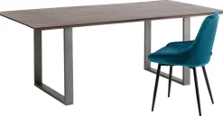Stół Symphony Walnut 180x90 Cm Akacja Nogi Stalowe