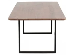 Stół Symphony Walnut 160x80 Cm Akacja Nogi Czarne