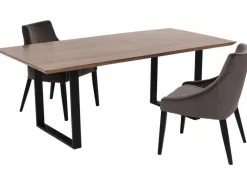 Stół Symphony Walnut 160x80 Cm Akacja Nogi Czarne