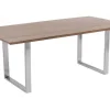 Stół Symphony Walnut 180x90 Cm Akacja Nogi Chromowe