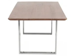 Stół Symphony Walnut 200x100 Cm Akacja Nogi Chromowe