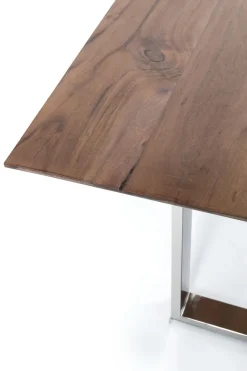 Stół Symphony Walnut 200x100 Cm Akacja Nogi Chromowe
