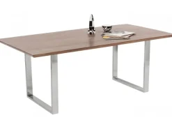 Stół Symphony Walnut 200x100 Cm Akacja Nogi Chromowe