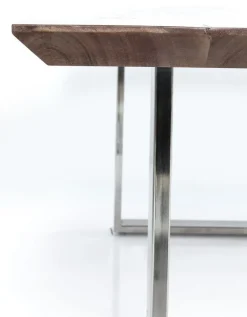 Stół Symphony Walnut 200x100 Cm Akacja Nogi Chromowe