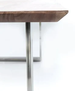 Stół Symphony Walnut 200x100 Cm Akacja Nogi Chromowe