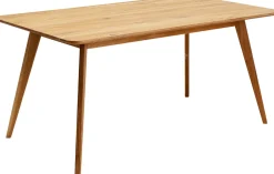 Stół Z Drewna Dębowego Blat Prostokątny 160x90 Cm