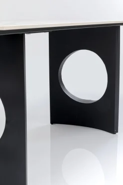 Stół Z Kamionkowym Blatem 180x90 Cm Nogi Czarne