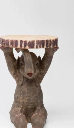 Stolik Elephant ∅36 Cm Brązowy