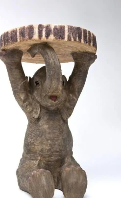 Stolik Elephant ∅36 Cm Brązowy