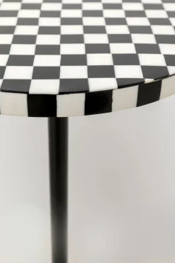 Stolik Domero Chess Ø25xH50 Cm Czarno-biały