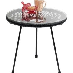 Stolik Kawowy Acapulco ∅50 Cm Czarny