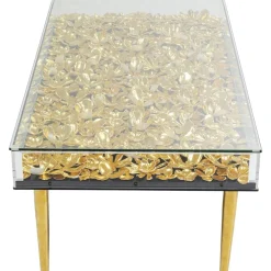 Stolik Kawowy Gold Flowers 120x60 Cm
