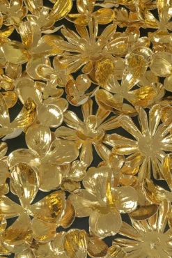 Stolik Kawowy Gold Flowers 120x60 Cm