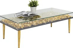 Stolik Kawowy Gold Flowers 120x60 Cm