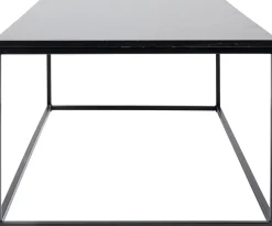 Stolik Kawowy Key West 120x60 Cm Czarny - Blat Marmur