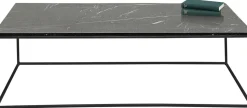 Stolik Kawowy Key West 120x60 Cm Czarny - Blat Marmur