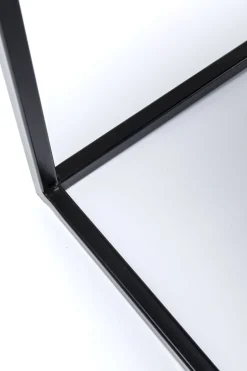 Stolik Kawowy Key West 120x60 Cm Czarny - Blat Marmur