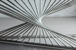 Stolik Kawowy Laser 120x60 Cm Srebrny