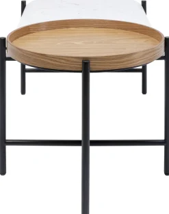 Stolik Kawowy Layered 128x55 Cm - Blat Marmur