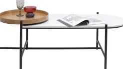 Stolik Kawowy Layered 128x55 Cm - Blat Marmur