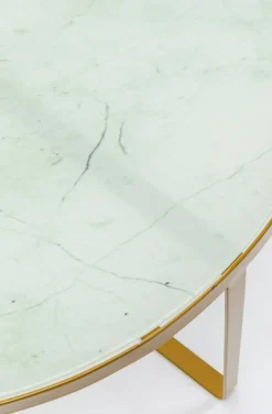Stolik Kawowy Marble Ø55xH38 Cm Złoty