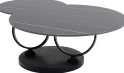 Stolik Kawowy Obrotowy Beverly 133x80 Cm Czarny