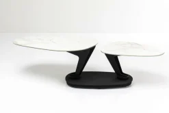 Stolik Kawowy Obrotowy Franklin 150x58 Cm Blaty Szklane