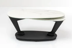 Stolik Kawowy Obrotowy Franklin 150x58 Cm Blaty Szklane