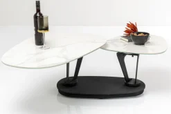 Stolik Kawowy Obrotowy Franklin 150x58 Cm Blaty Szklane