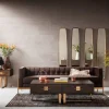 Stolik Kawowy Osaka 137x77 Cm Brązowy