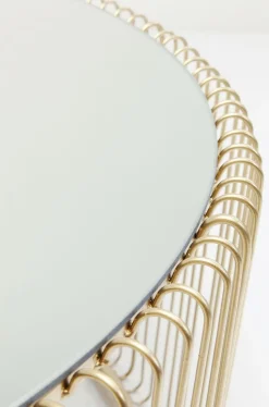 Stolik Kawowy Wire Uno Ø80 Cm Mosiężny