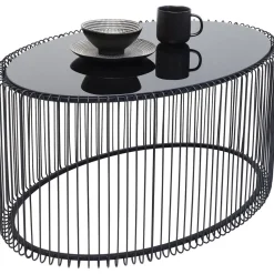 Stolik Kawowy Wire Uno 90x60 Cm Czarny
