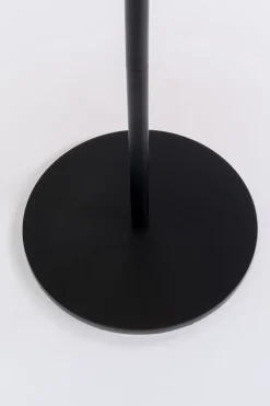 Stolik Pomocniczy Blat Szklany Pomarańczowy Podstawa Czarna Stalowa 30xH50 Cm