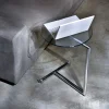 Stolik Pomocniczy Easy Living Ø46 Cm Transparentno-srebrny