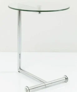 Stolik Pomocniczy Easy Living Ø46 Cm Transparentno-srebrny